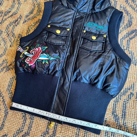 Retro Ed Hardy Bikercore Puffer Vest! 🖤 - Picture 14 of 15